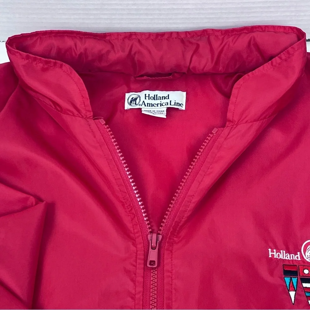 Holland America Cruise Line Men's Logo Lightweight Windbreaker Size L; Travel